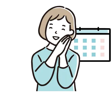 ポラリンでんきに切替わり喜ぶ人のイラスト